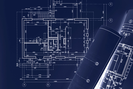 Commercial building blueprint